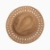 Women's hat with Minaku decor brown color, rr 56-58