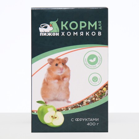 Feed "Pijon" for hamsters, with fruits, 400 g-2