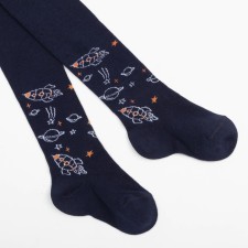 Pantyhose children, dark blue color, height 86-92 cm
