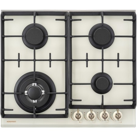 The hock surface NordFrost HM 6042 Ry, gas, 4 burners, beige