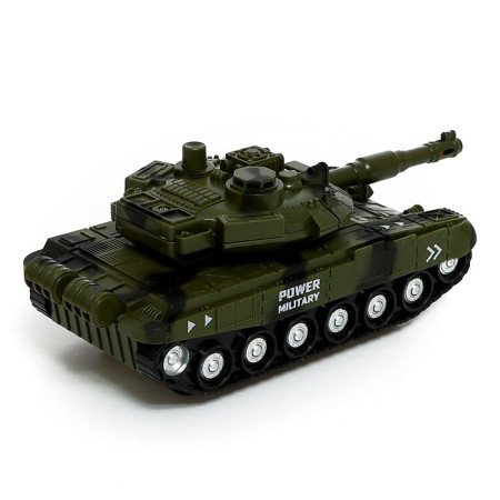 Tank "Army", 1:20, light, sound, inertia, green-2