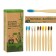 Bamboo toothbrush soft, 10 pieces, mix of flowers