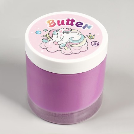 Slime "Glass", Butter series, purple, 350 g