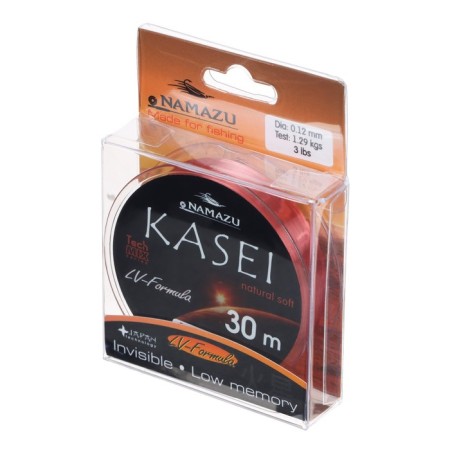 Namazu Kasei fishing line, diameter 0.12 mm, test 1.29 kg, 30 m, red-1