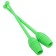 Bulas for rhythmic gymnastics inserted Grace Dance, 35 cm, green color