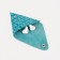Case for coins/headphones on the button, turquoise color