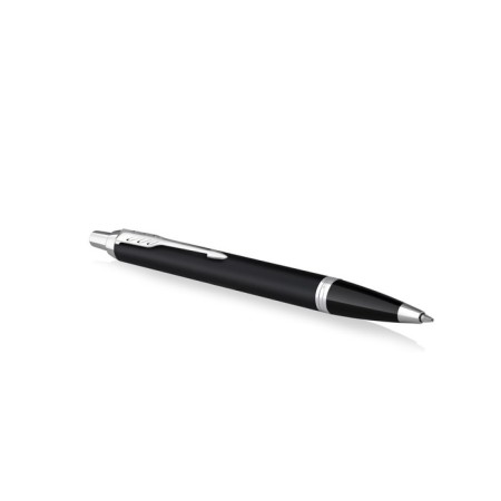 Ballpoint pen Parker IM Essential K319 Matte Black CT M 1.0 mm, brass body, blue ink-2