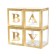 A set of boxes for Baby balloons, gold, 30x30x30 cm, 4 pcs.