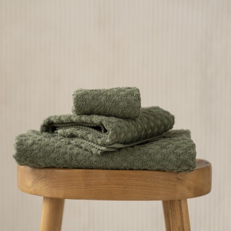 Terry towel Pasionaria "Memo", 450 gr, size 70x140 cm, marsh alloy color-1
