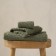 Terry towel Pasionaria "Memo", 450 gr, size 70x140 cm, marsh alloy color