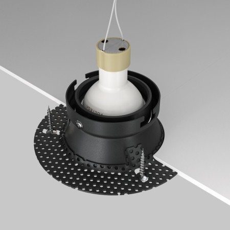 Built-in lamp Technical DL042-01B DOT, 125x125x39 mm, GU10, 1x50W, black color-6