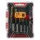 A set of extractors and tundra drills, left thread, 45 steel M1-M5, D = 2.4-8 mm HSS, TIN