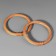 Handles for the bag are wooden, woven, d = 10.2 / 12.5 cm, 2 pcs, the color is light brown