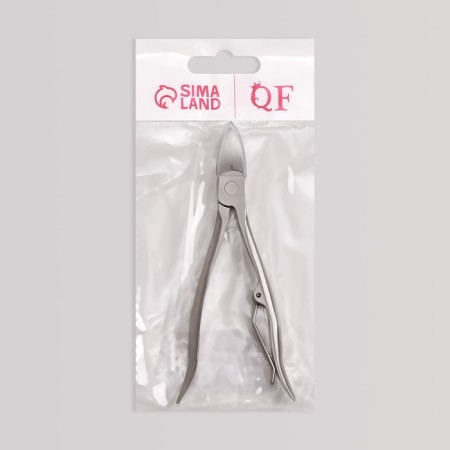 Pigitan nippers, ergonomic handle, curved blade, 12 cm, blade length - 17 mm, silver color-5