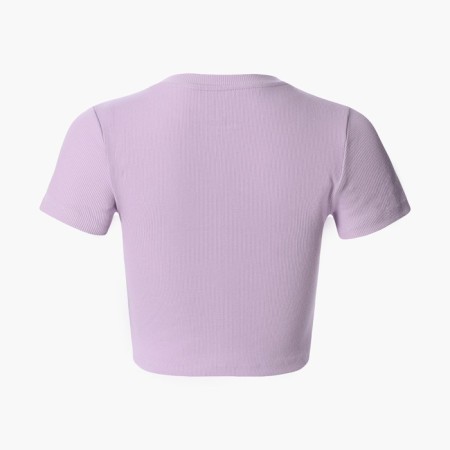 Women's T -shirt shortened, lavender color, size 42 (s)-7