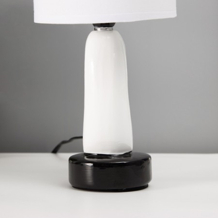 Traffic lamp with lampshade Risalux "Heart", E14, 40 W, White/Black, Figure base, 13 × 13 × 29 cm-6