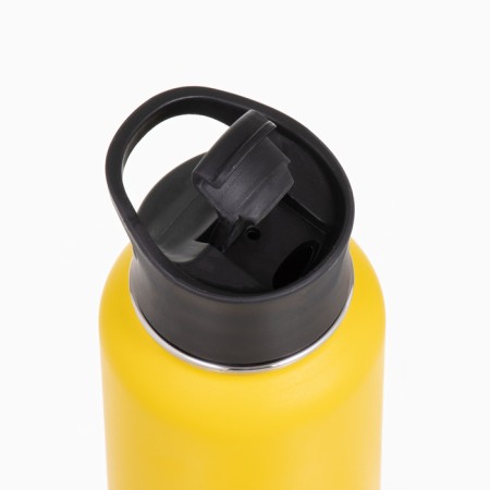 Thermos "Master K", 1 l, two covers, retains heat up to 12 hours, yellow-4