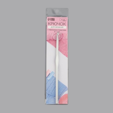 Knitting hook, with Teflon coating, d = 5 mm, 15 cm-4