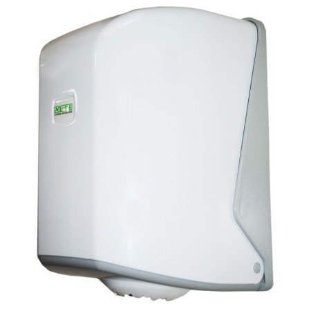 Vialli dispenser for towels with a central hood