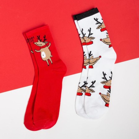 A set of New Year's male socks "Deer" p. 41-44-1