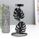 Summary Metal for 1 candle "Two sheets of monsters" d = 4 cm 8x8x13.5 cm