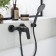 Santek shower mixer "Taos", with accessories, black matte