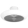 Ceiling fan with Sayulita lamp, 3x8.5W, LED, plastic, white, gray, acrylic, milk