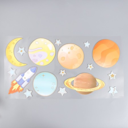 Interior sticker "Space Adventures" MIX 31x60 cm-1