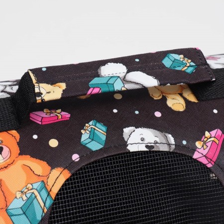 Bag - Animal Carriage "Plush Bears", size L, 52 x 28 x 28 cm-7