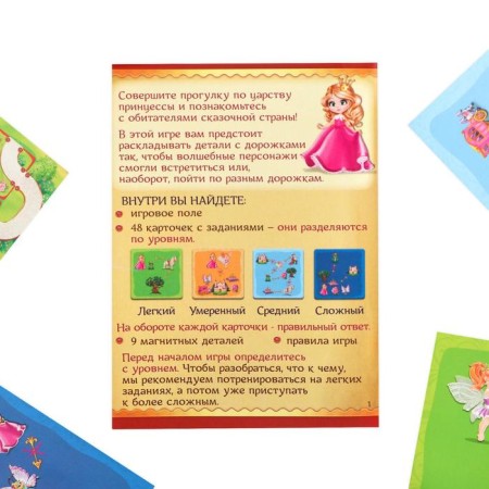 Magnetic game "Kingdom of Princess"-5