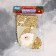 Soft suspension "sock - Santa Claus" sequin 12x17 cm, gold