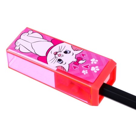Plastic rectangular sharpener, aristocrats cats-5
