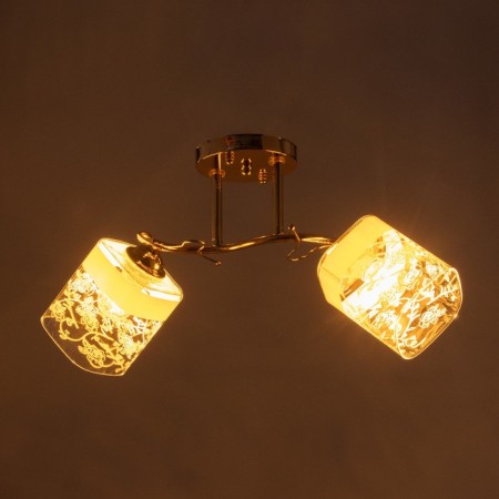 Ceiling chandelier "Lux" 2x40W E27 Color: Gold-2
