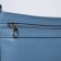 Bag Cross-Bodi with a zipper, blue color