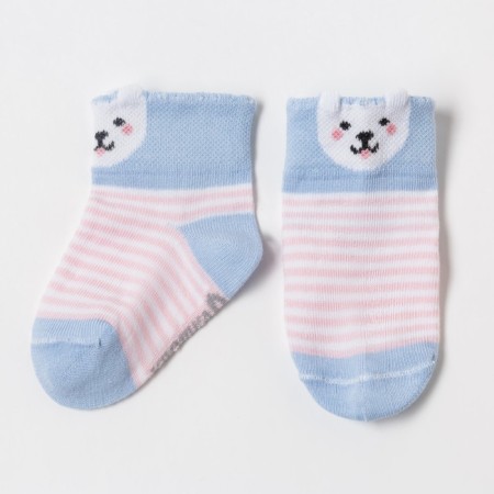 Socks children's baby I'm "dog", pink color, 8-10 cm
