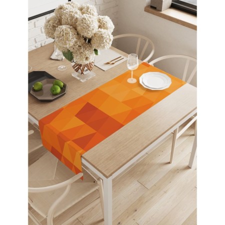 The path on the table "Geometric patterns", oxford, size 40x145 cm
