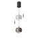 Suspension lamp mantra roller, led, 1000lm, 3000k, 177 mm, black color
