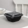 A set of plastic disposable containers, 375 ml, 12.6 × 12.6 × 5 cm, 5 pcs, black color