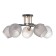Acapulco chandelier 5x60W E27 brown, gold 48x28x24cm