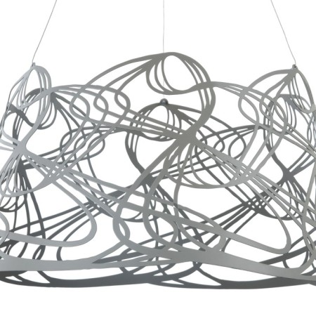 Suspension lamp Maytoni P229-PL-01-GR, E27, 1x60 W, 350x350x1200 mm, gray-2