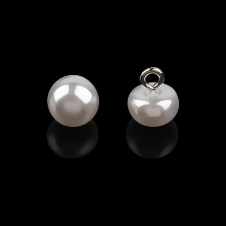 Button on the leg, d = 8 mm, white color-2