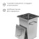 Smoke 45 × 25 × 25 cm, stainless steel 1.5 mm