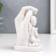 Polystone souvenir "Snow -white angels leaned against the palm" 8.7x6x6 cm