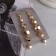 Hanging earrings "caramel", color gold