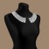 Gypury collar, 21 × 6 cm, white color