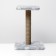 Clawing "shelf" with a stand, 30 x 30 x 40 cm, jute, gray with paws