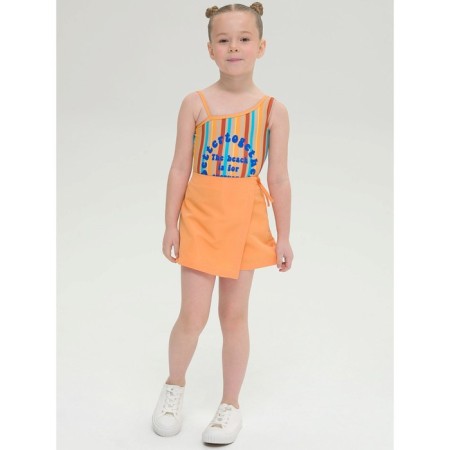 Bathing shorts for girls, height 98 cm, peach color-4