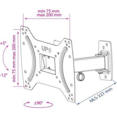 Kromax Optima-203 Black 15 "-42" Max.25kg Nastennaya Turn and NAKL 10047-1
