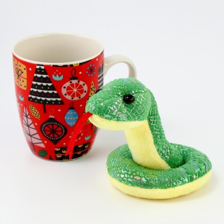 Set of "fulfillment of desires" soft toy in a circle, snake-6