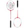 Badminton rackets onlytop, aluminum, set 2 pcs., In a case, red/white color